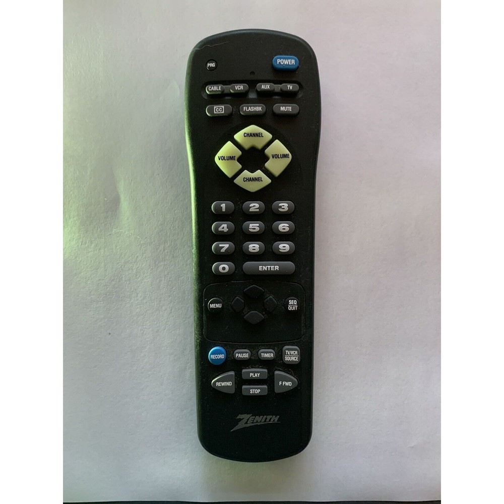 Zenith Remote Control 124-202-01 MBR 3440 TV VCR